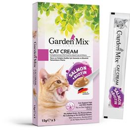 GardenMix Biyotin ve Somonlu Krema Kedi Ödül Maması 5x15gr