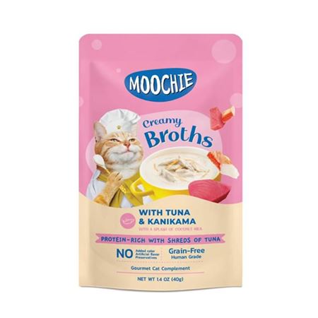 Moochie Parça Ton Balığı ve Kanikamalı Tahılsız Kedi Çorbası 40gr