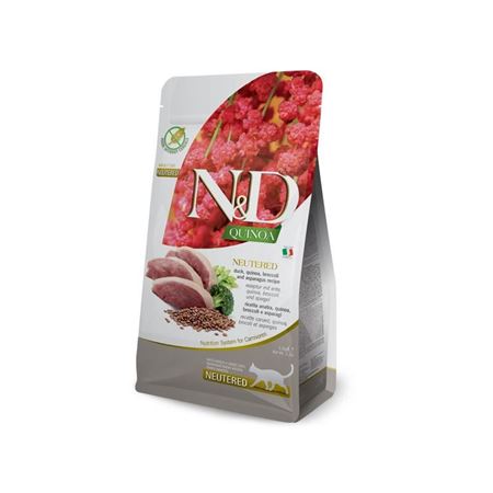 ND Quinoa Ördekli Kinoalı Brokolili Kısırlaştırılmış Kedi Maması 1.5kg