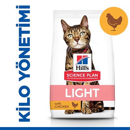 Hill's SCIENCE PLAN Light Tavuklu Yetişkin Kedi Maması 1.5kg