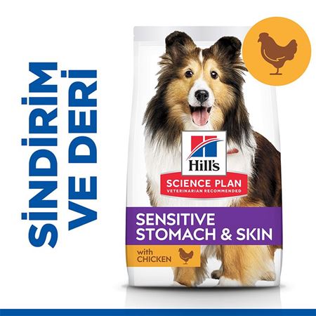 Hill's SCIENCE PLAN Mide ve Deri Hassasiyeti Tavuklu Orta ve Büyük Irk Yetişkin Köpek Maması 2.5kg