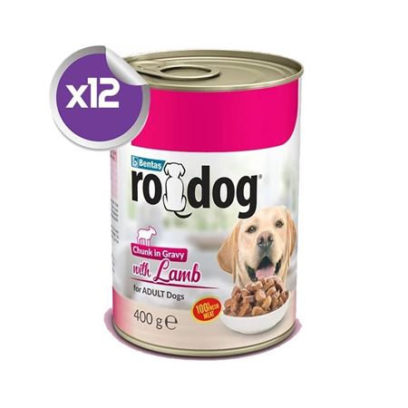 RoDog Kuzulu Yetişkin Köpek Konservesi 12x400gr