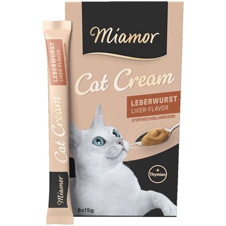 Miamor Cream Ciğerli Kedi Ödül Maması 6x15gr