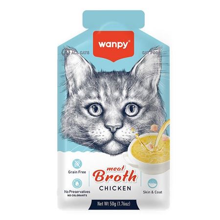 Wanpy Tavuklu Tahılsız Kedi Çorbası 50gr