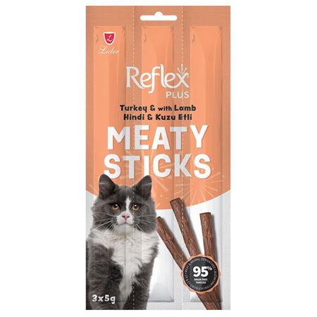 Reflex Plus Kuzulu ve Hindili Tahılsız Kedi Ödül Çubuğu 3x5gr