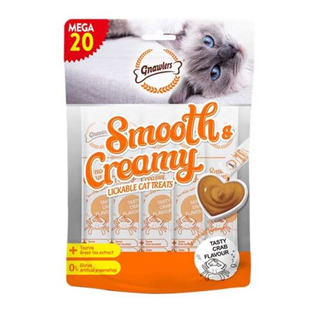 Gnawlers Ton Balığı ve Yengeçli Krema Kedi Ödül Maması 20x15gr