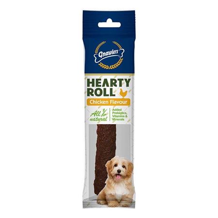 Gnawlers Hearty Roll Doğal Kolajen Tavuklu Köpek Ödül Kemiği 22.5cm 80gr