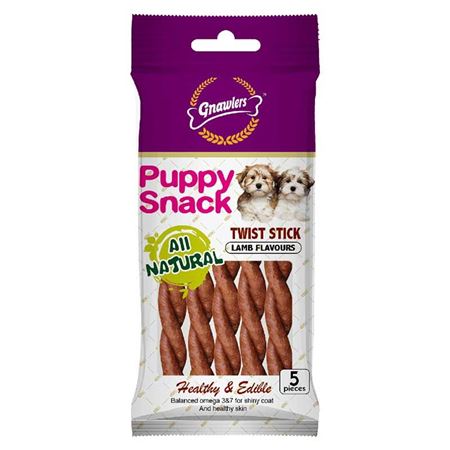 Gnawlers Puppy Kuzu Aromalı Yavru Köpek Ödül Maması 80gr [5'Lİ]